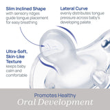 Chicco Orthodontic Pacifier - Physio Forma 2-Pack for Infants 6-16 Months, Safe Silicone Design