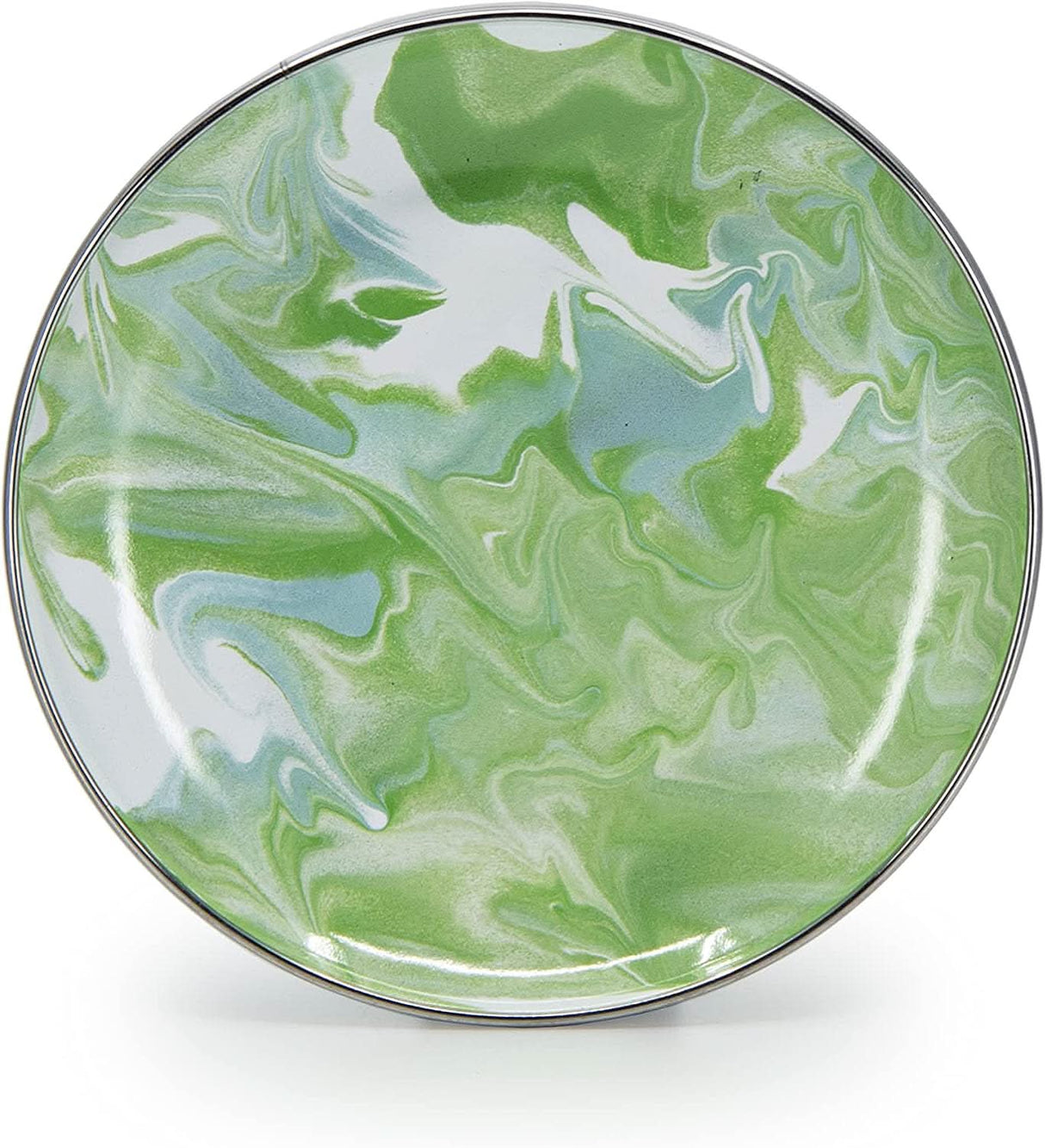 Golden Rabbit Enamelware Modern Monet Appetizer Plates - Set of 4