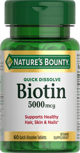 Nature's Bounty Biotin 2500 mcg 60 Tablet