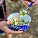Golden Rabbit Enamelware Salad Bowls - Set of 4