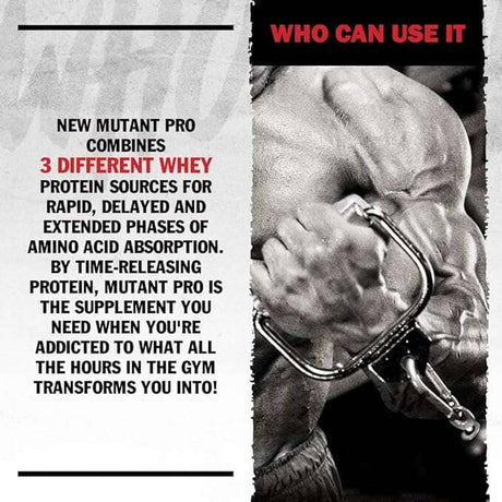 Mutant Pro Triple Whey Protein en Polvo, 5 lb