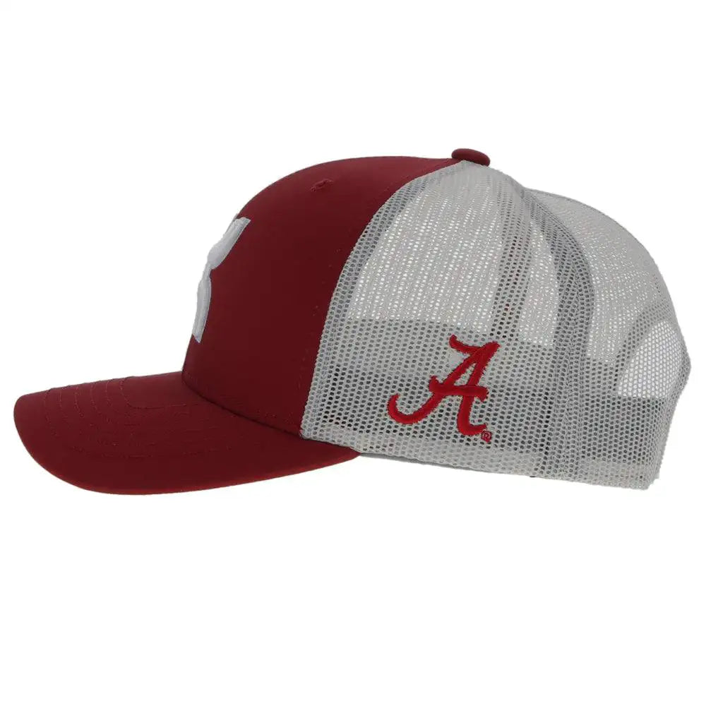 Gorra de camionero HOOey Universidad de Alabama (carmesí/gris/blanco)