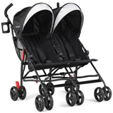 Cochecito doble plegable para gemelos, ultraligero, tipo paraguas, para niños