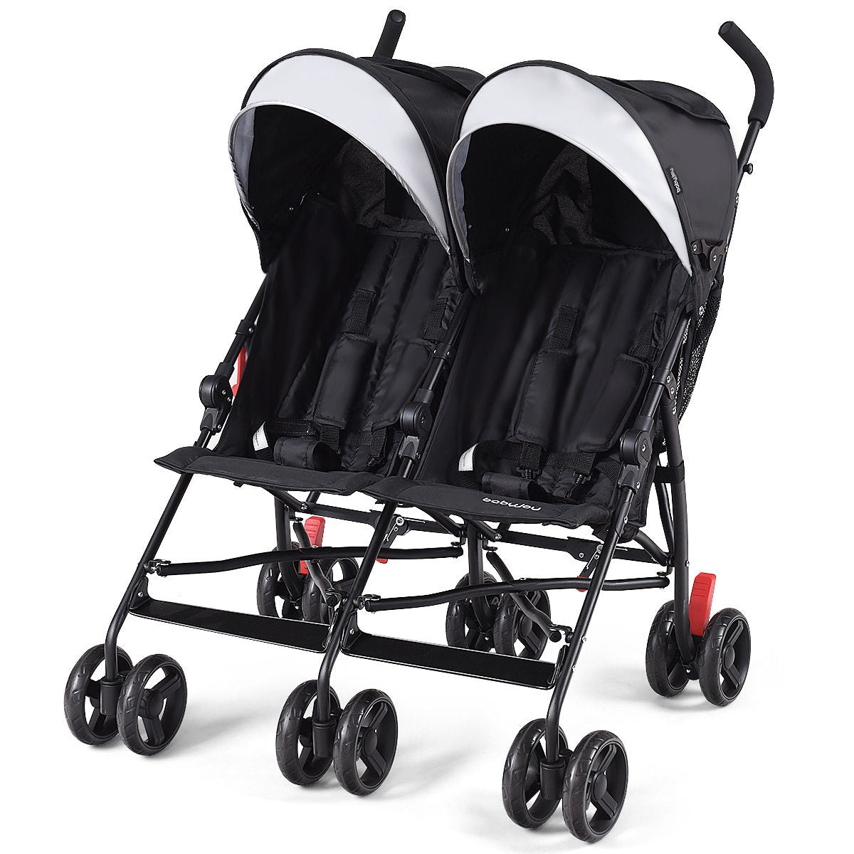 Cochecito doble plegable para gemelos, ultraligero, tipo paraguas, para niños