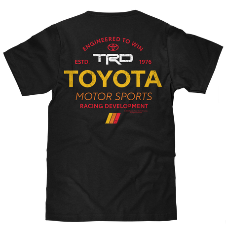 Toyota Racing Development TRD Front and Back Print T-Shirt - Black