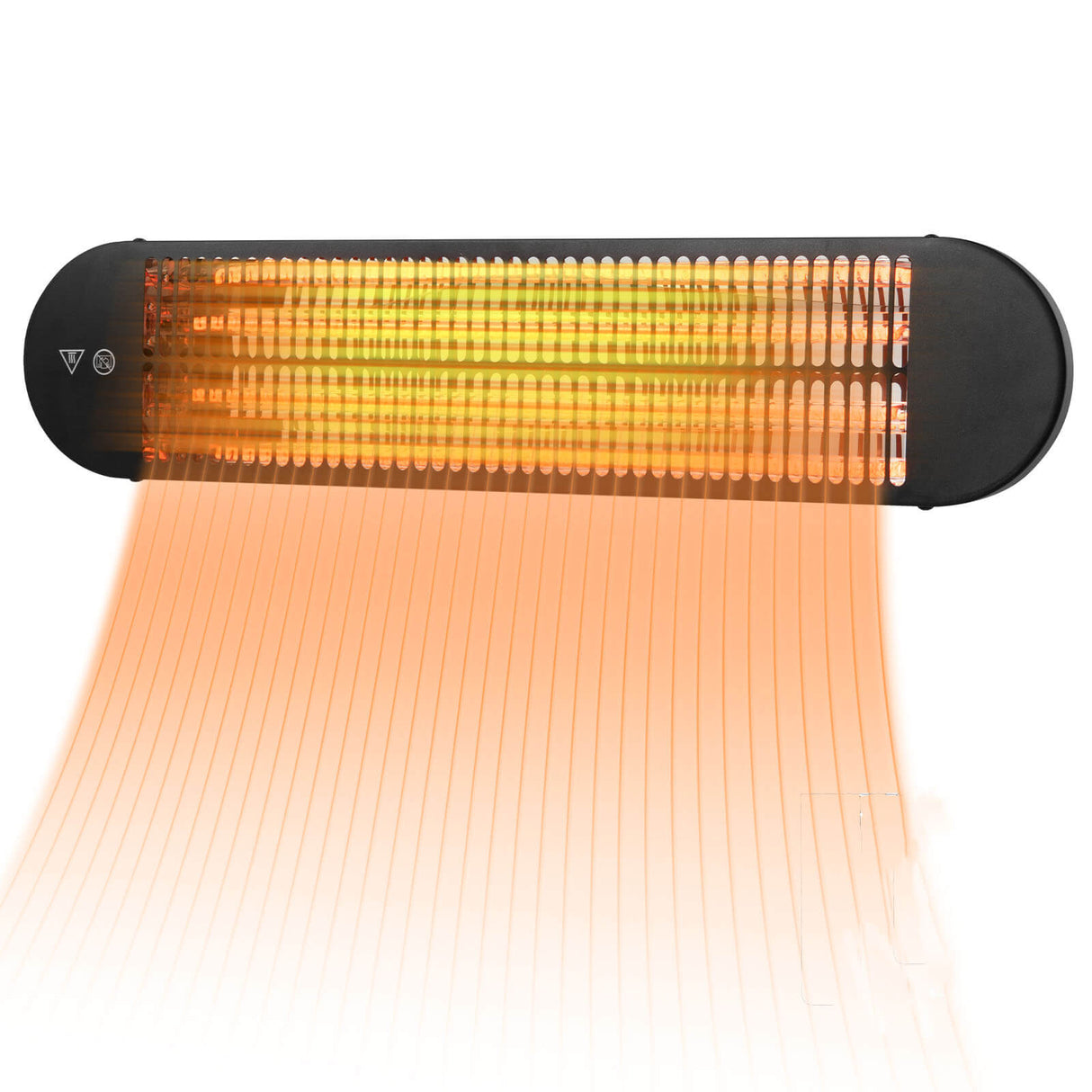 Calentador Infrarrojo de Pared 750W/1500W con Control Remoto