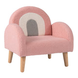 Sillón infantil con cómodo respaldo y reposabrazos - Rosa