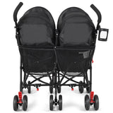 Cochecito doble plegable para gemelos, ultraligero, tipo paraguas, para niños