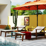 Juego de relajación exterior de 7 piezas - Juego completo para patio