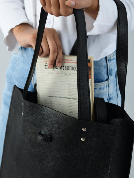 Bolso de cuero Ebony Elegance