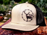 Barbed Wire Buck, Tan/Dark Brown