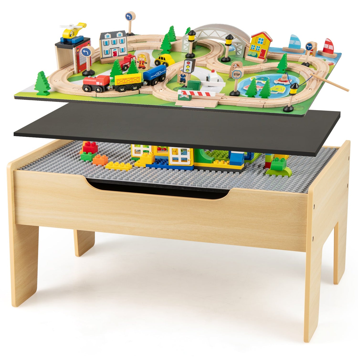 Set de juegos de tren de 78 piezas para niños a partir de 3 años