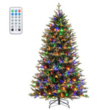 Árbol de Navidad Artificial de 1.5 m con Bisagras, 11 Modos de Iluminación y Control Remoto