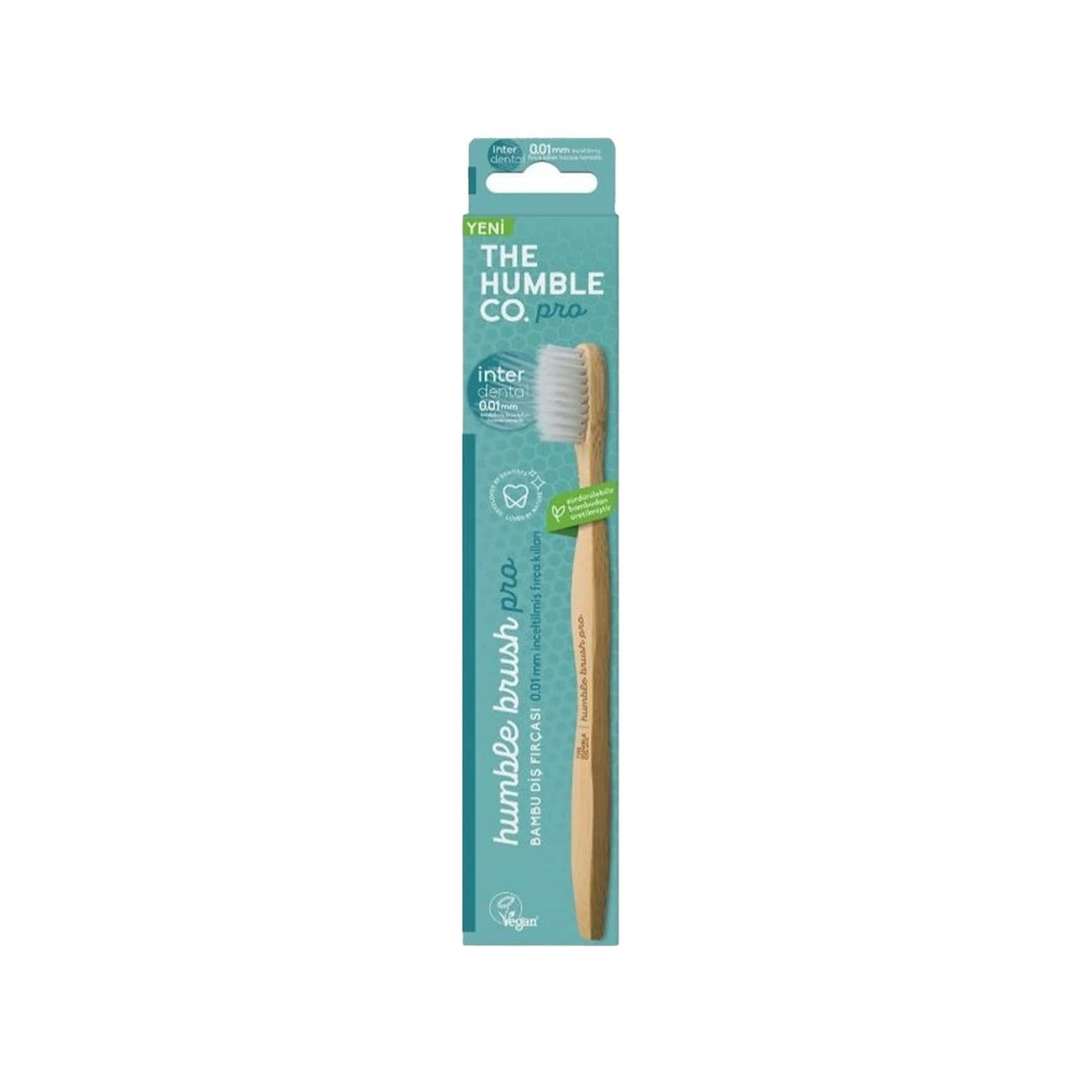The Humble Co Pro Hexatech Adult Manual Toothbrush Soft White - Gentle on Gums, Effective Plaque Removal