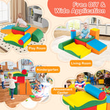 7 piezas de juguetes de escalada para niños pequeños con espuma EPE y cuero de PU extraíble
