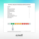 Ecowell Organic Baby Shampoo & Body Wash - Gentle, Fragrance-Free, Vegan & Cosmos Certified for Newborns