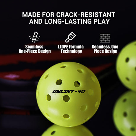 Pelotas de Pickleball Ascent Outdoor Tournament
