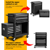 Caja de herramientas de 6 cajones con gabinete de altura