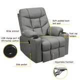Electric Power Lift Recliner Massage Sofa