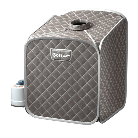 2L Sauna de Vapor Plegable Portátil Spa-Gris