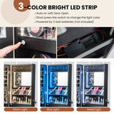 Joyero de pared con luces de 3 colores
