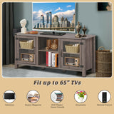 Mueble para TV y centro de entretenimiento para televisores de hasta 65 pulgadas con gabinetes de almacenamiento