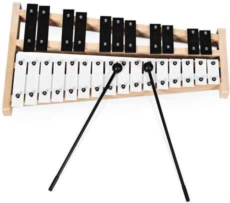 Glockenspiel Xilófono de 27 Notas con 2 Mazos de Goma