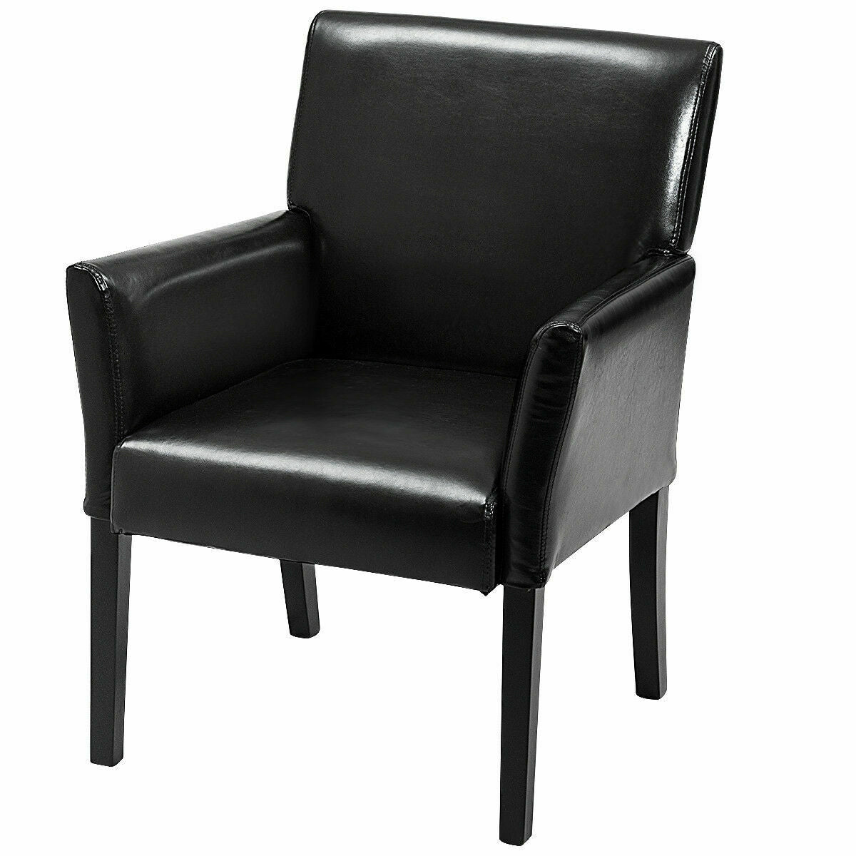 Sofá de sillón ejecutivo moderno de cuero sintético