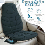 Cojín de Asiento Masajeador con Calor y 6 Motores de Vibración para el Hogar