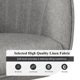 Sillón giratorio tapizado con patas de madera de haya