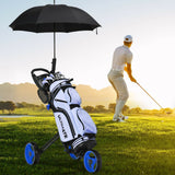 Carro de golf plegable de 3 ruedas con freno, marcador y mango ajustable