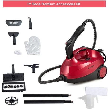 Mopa limpiadora a vapor multiusos de alta resistencia de 2000 W con unidad manual desmontable