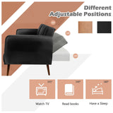 Sofá cama convertible de 3 plazas con respaldo ajustable para sala de estar