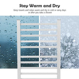 2-in-1 150W Freestanding and Wall-mounted Towel Warmer Drying Rack with Timer