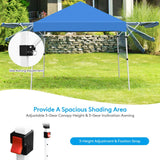 17 Feet x 10 Feet Foldable Pop Up Canopy with Adjustable Instant Sun Shelter