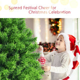 Árbol de Navidad artificial nevado con soporte metálico