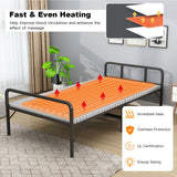 Calentador de cama de masaje de 71 x 31 pulgadas con almohadilla térmica con 5 configuraciones de calor