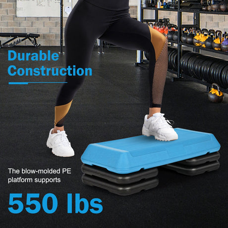 Plataforma de ejercicios aeróbicos ajustable de 29 pulgadas