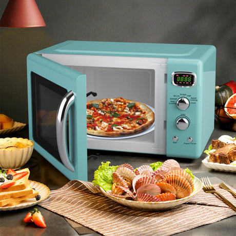 Horno microondas compacto retro de 0.9 pies cúbicos para encimera