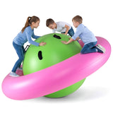 Inflador gigante de domo-balancín de 2,2 metros con 6 asas incorporadas para niños - Verde