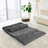 Sofá cama reclinable de 6 posiciones con 2 almohadas