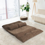 Sofá cama reclinable de 6 posiciones con 2 almohadas