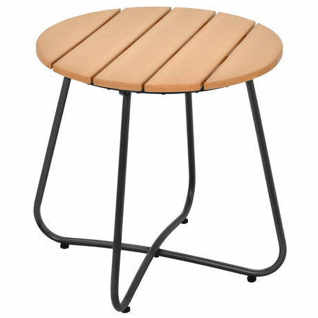 Juego de Muebles de Bistró para Patio de 3 Piezas con Reposabrazos y Cojines Suaves