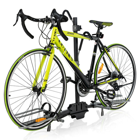 Portabicicletas de enganche para 2 bicicletas, para receptores de 1-1/4 o 2 pulgadas - Negro