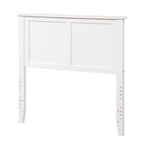 Cabecero de panel plano de madera maciza para cama individual
