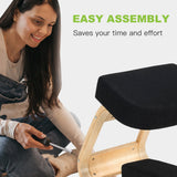 Silla ergonómica arrodillada, taburete oscilante para oficina, postura erguida