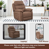 Sofá reclinable eléctrico con bolsillo lateral y control remoto