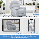 Sofá reclinable eléctrico con bolsillo lateral y control remoto