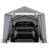 10 x 16/10 x 20 Feet Outdoor Heavy-Duty Carport with 2 Doors