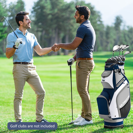 Bolsa de golf de 10.5 pulgadas con 14 divisiones y 7 bolsillos con cremallera